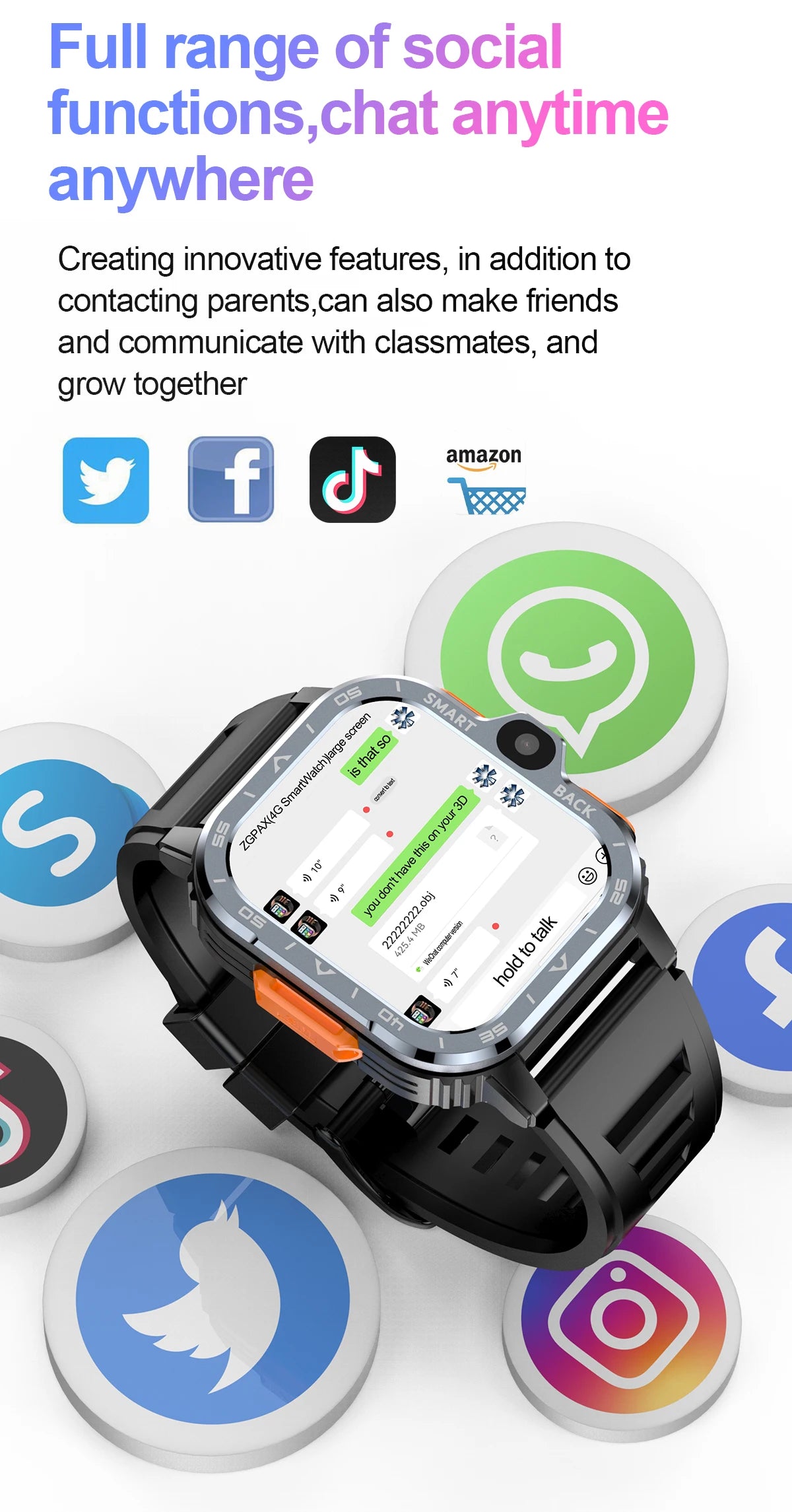 Reloj inteligente Valdus PGD Android para hombre