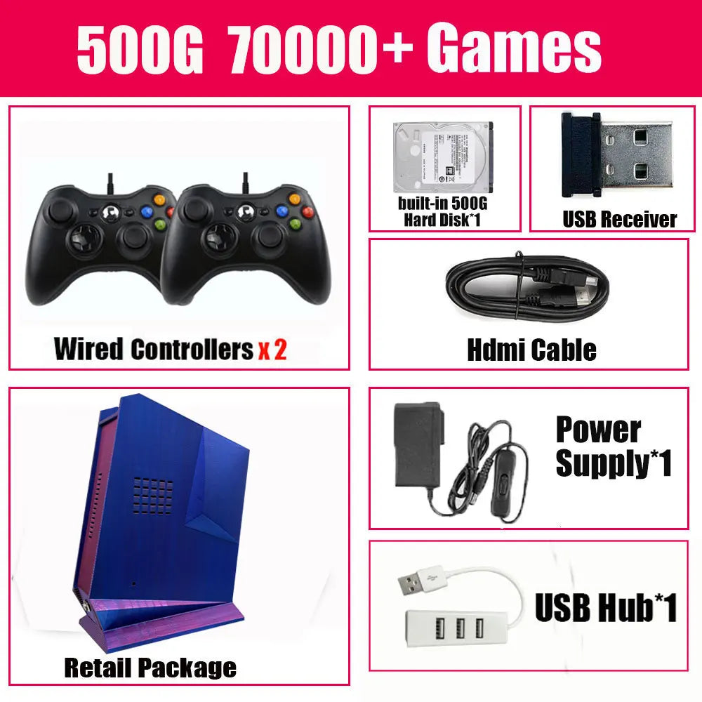 2025 New G3 Retro Game Box 99999+GAME 2TB Game System