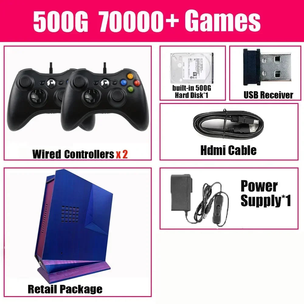 2025 New G3 Retro Game Box 99999+GAME 2TB Game System