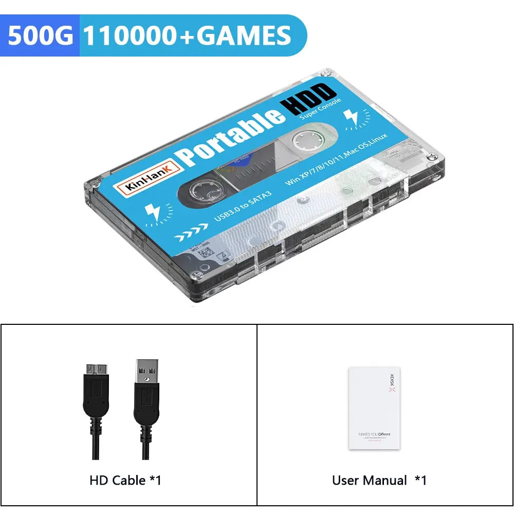 Disco duro para juegos Super Console de 500 GB